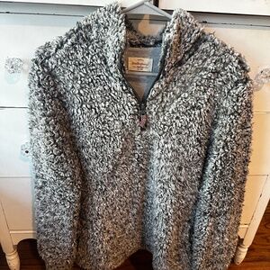 Gray quater zip sweatshirt